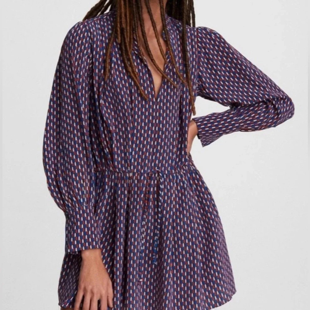 Rag & Bone Carly Mini Long Sleeve Dress
